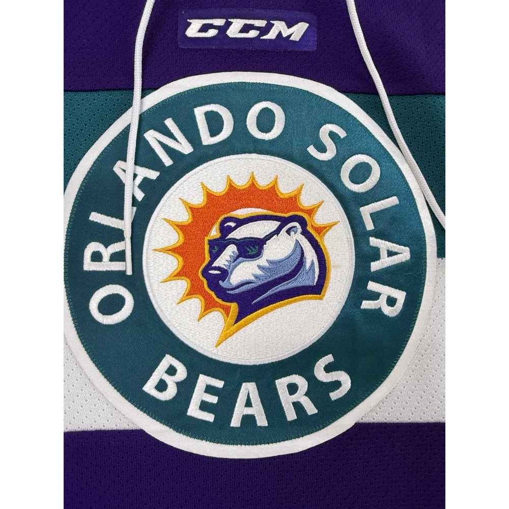 CCM Orlando Solar Bears ECHL Minor League Hockey Jersey Size Youth L /XL - Picture 11 of 16